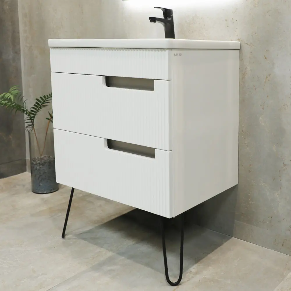 Dulap sub lavoar Bayro Positano 700 (White Matte)