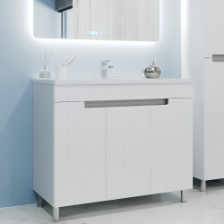 Тумба под умывальник Bayro Positano Duo 1000 (White Matte) Thumb