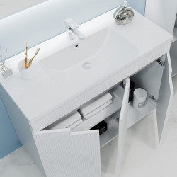 Тумба под умывальник Bayro Positano Duo 1000 (White Matte) Thumb