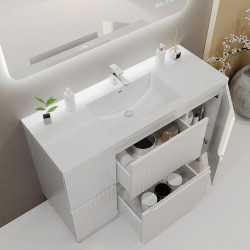 Tumba sub lavoar Bayro Santos 1200 (White Matte) Thumb