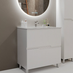 Tumba sub lavoar Bayro Santos 800 (White Matte) Thumb