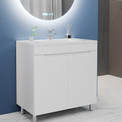Tumba sub lavoar Bayro Selena 1000 (White Matte) Thumb
