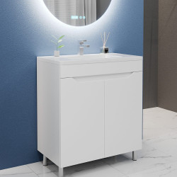 Tumba sub lavoar Bayro Selena 600 (White Matte) Thumb