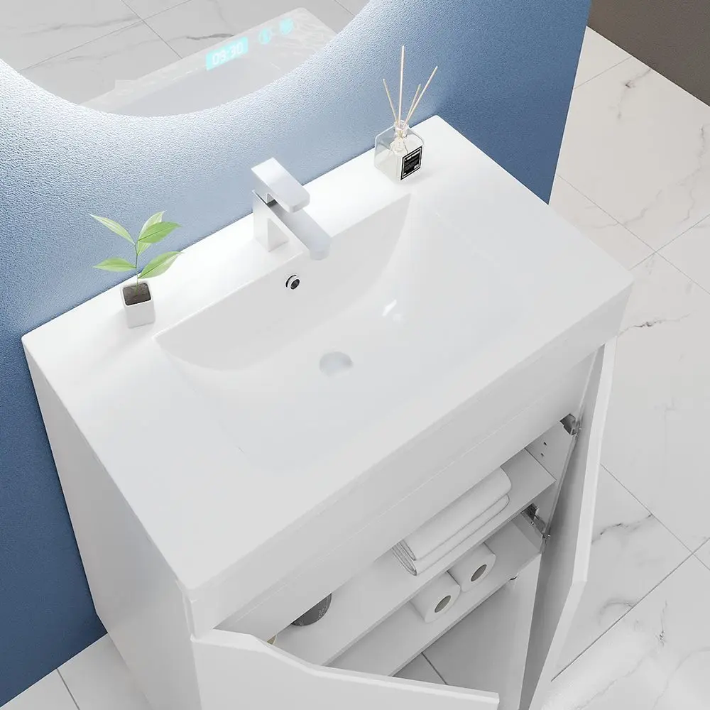 Tumba sub lavoar Bayro Selena 600 (White Matte) - 3