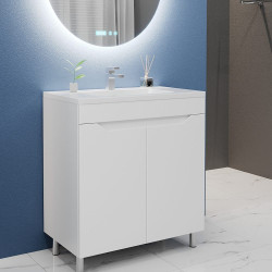 Tumba sub lavoar Bayro Selena 700 (White Matte) Thumb