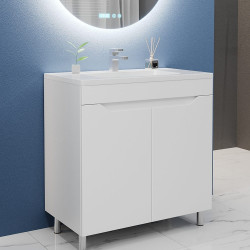 Tumba sub lavoar Bayro Selena 800 (White Matte) Thumb