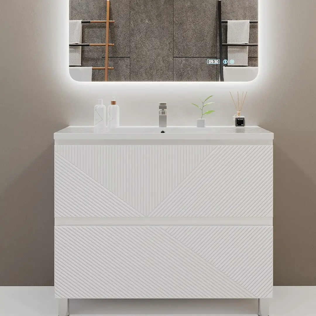 Tumba sub lavoar Bayro Sensi 1000 (White Matte)