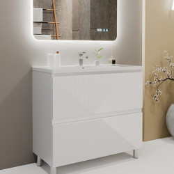 Tumba sub lavoar Bayro Sensi 1000 (White Matte) Thumb