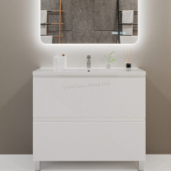 Tumba sub lavoar Bayro Sensi 800 (White Matte)