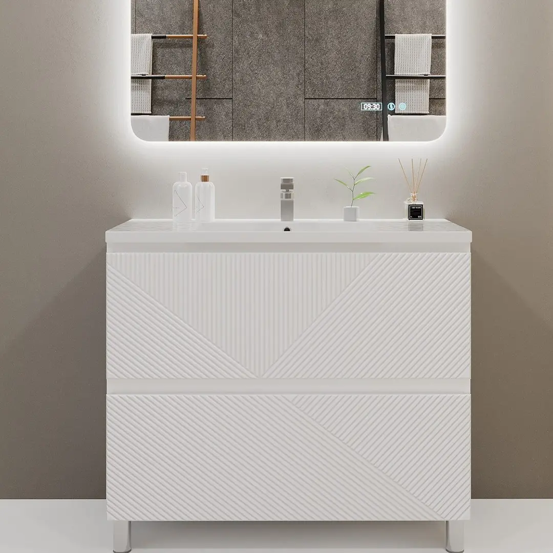Tumba sub lavoar Bayro Sensi 800 (White Matte)