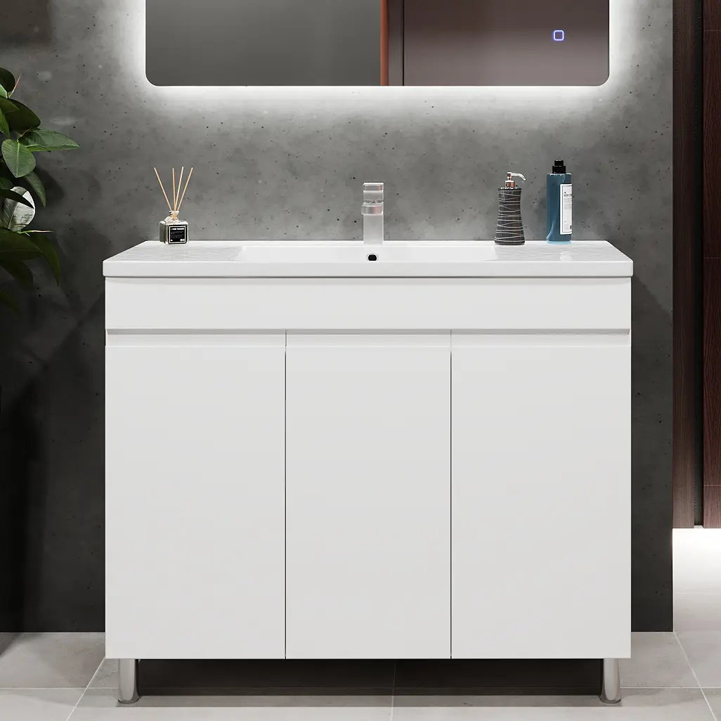 Dulap sub lavoar Bayro Studio Duo 1000 (White Matte)