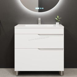 Tumba sub lavoar Bayro Teona 1000 (White Matte)