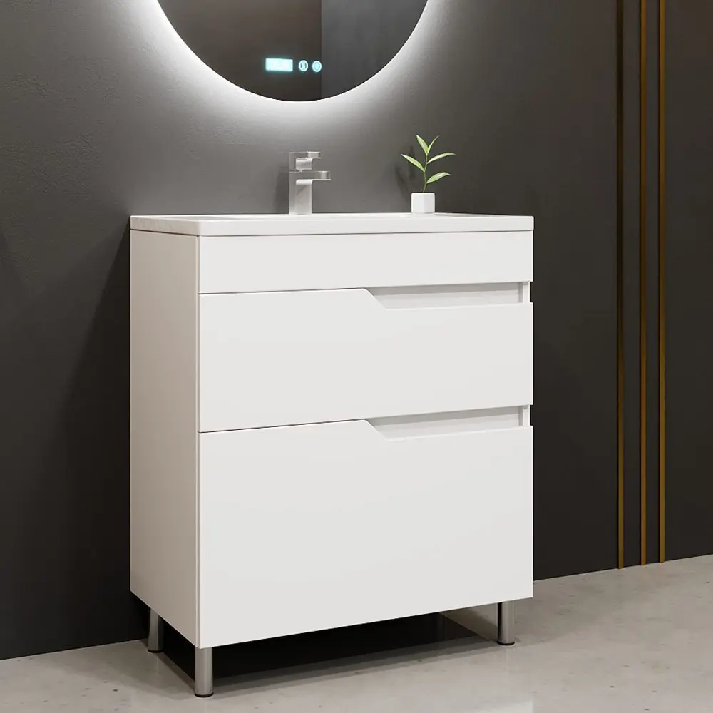 Tumba sub lavoar Bayro Teona 600 (White Matte) - 2