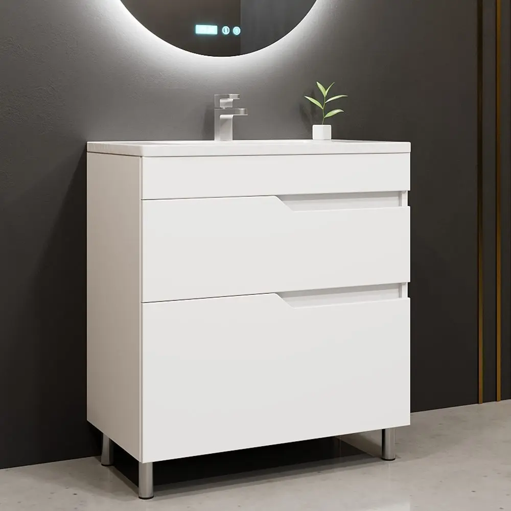 Tumba sub lavoar Bayro Teona 700 (White Matte) - 2