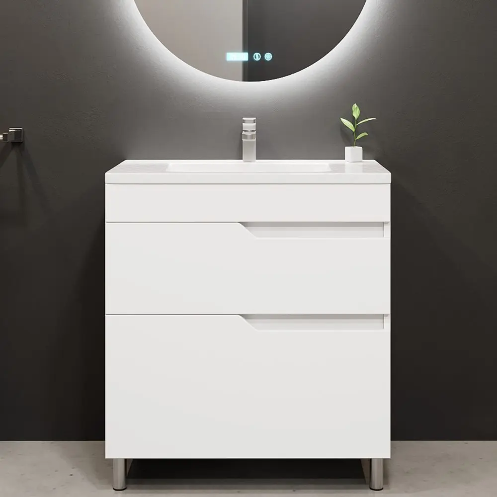 Tumba sub lavoar Bayro Teona 700 (White Matte)