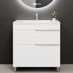 Tumba sub lavoar Bayro Teona 800 (White Matte)