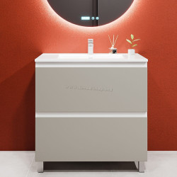 Tumba sub lavoar Bayro Wings 1000 (Light Grey/White)