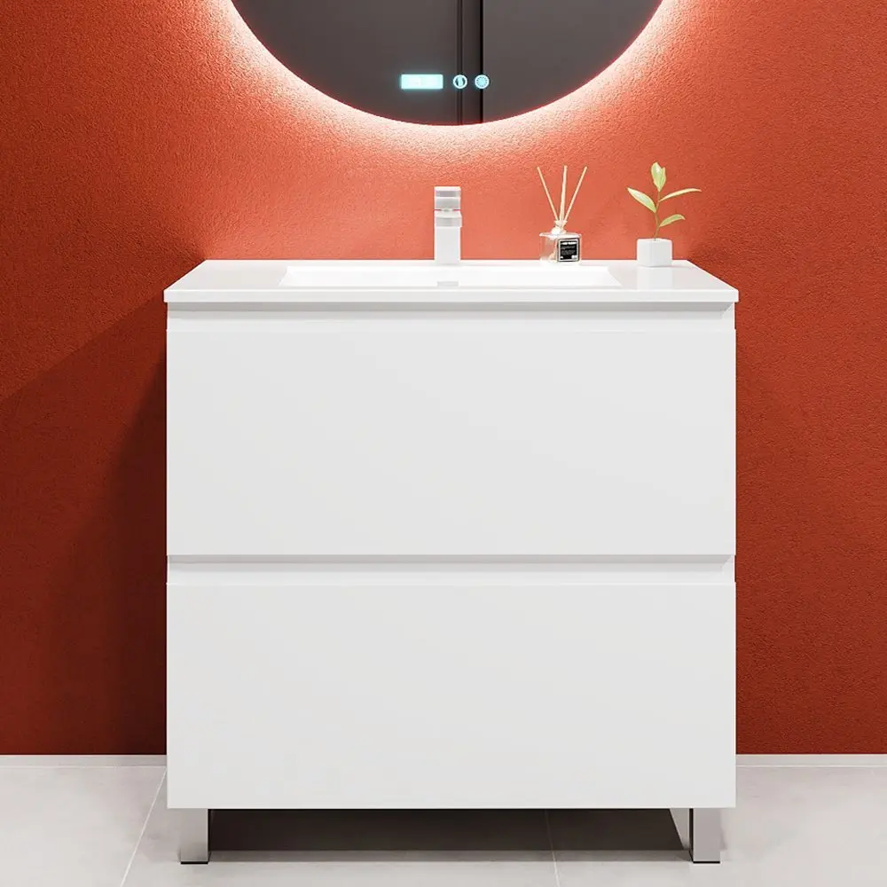 Tumba sub lavoar Bayro Wings 1000 (White Matte)