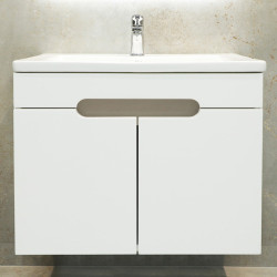 Dulap sub lavoar suspendat Bayro Etna Duo 700 (White Matte) Thumb