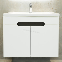 Dulap sub lavoar suspendat Bayro Etna Duo 700 (White Matte)