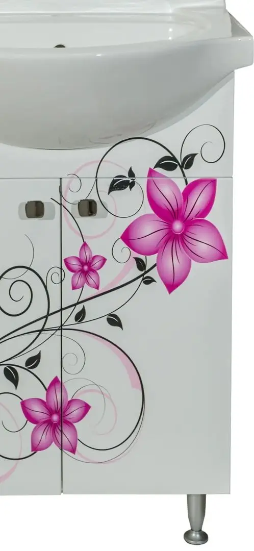 Set dulap cu lavoar Print 55 (White/Purple) - 2