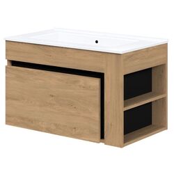 Dulap sub lavoar Halmar Duesa SU-80 (Craft Oak Gold/Black) Thumb