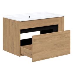 Dulap sub lavoar Halmar Duesa SU-80 (Craft Oak Gold/Black) Thumb