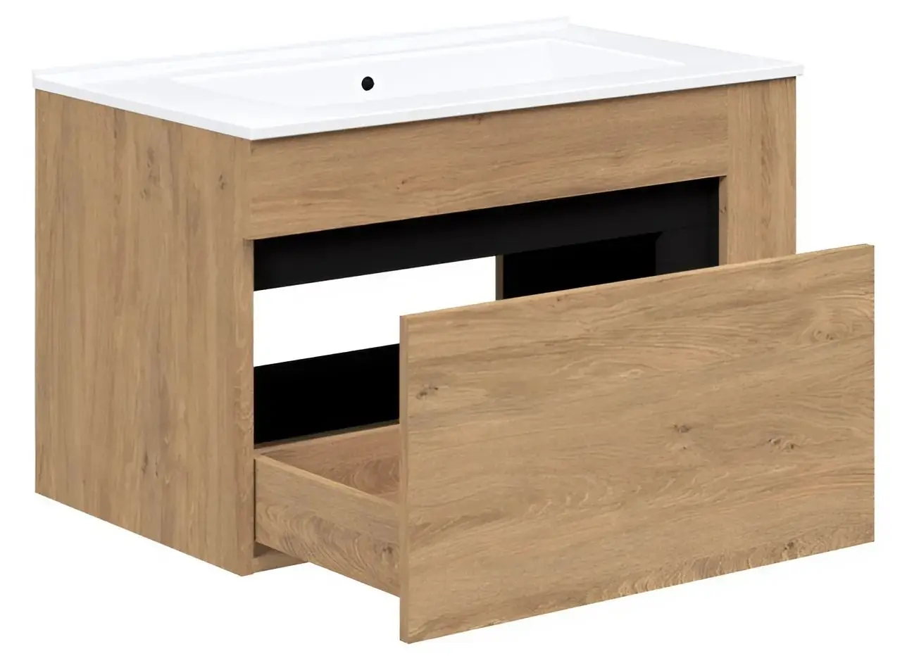 Dulap sub lavoar Halmar Duesa SU-80 (Craft Oak Gold/Black)