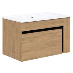 Dulap sub lavoar Halmar Duesa SU-80 (Craft Oak Gold/Black) Thumb