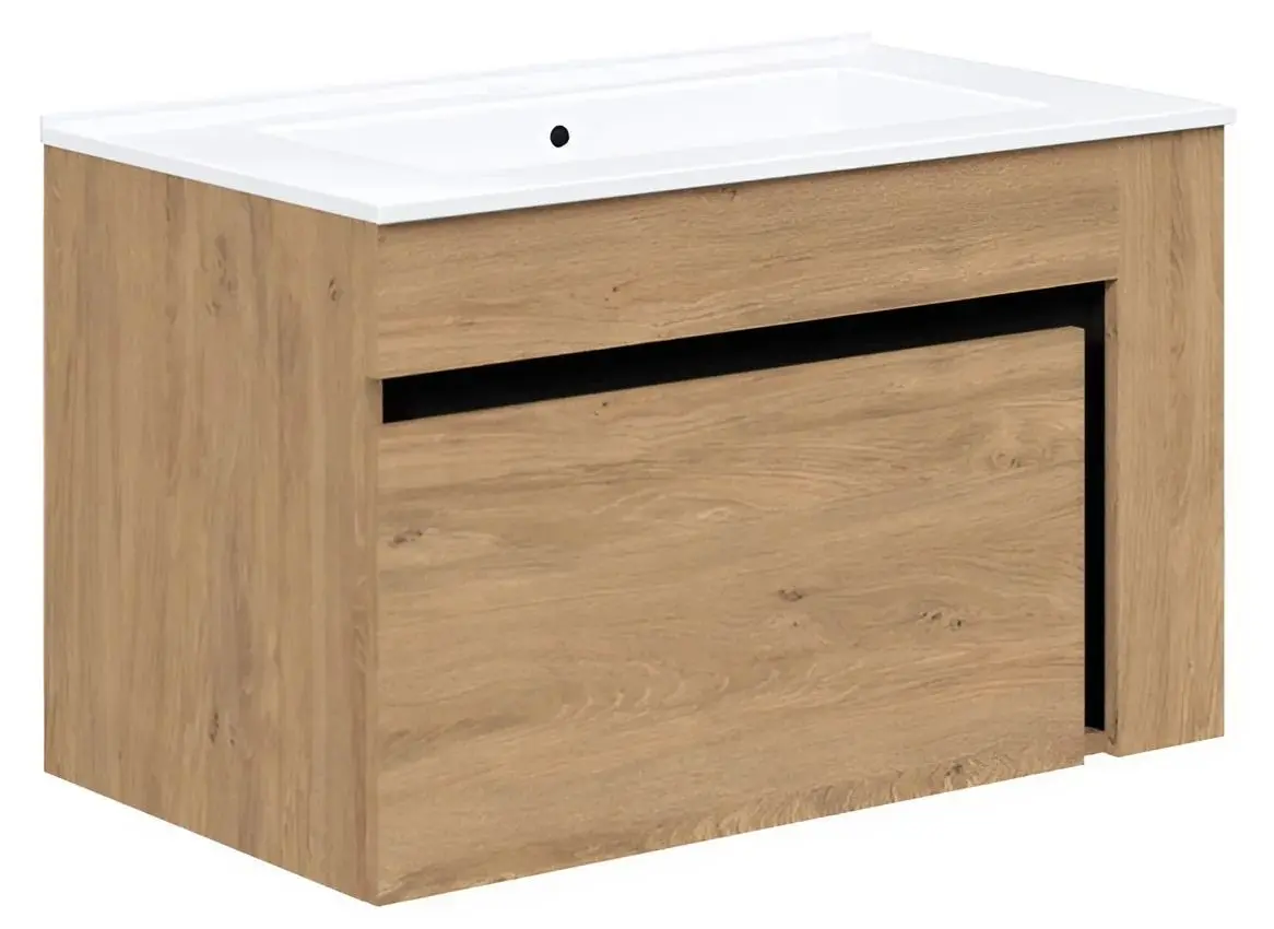 Dulap sub lavoar Halmar Duesa SU-80 (Craft Oak Gold/Black)