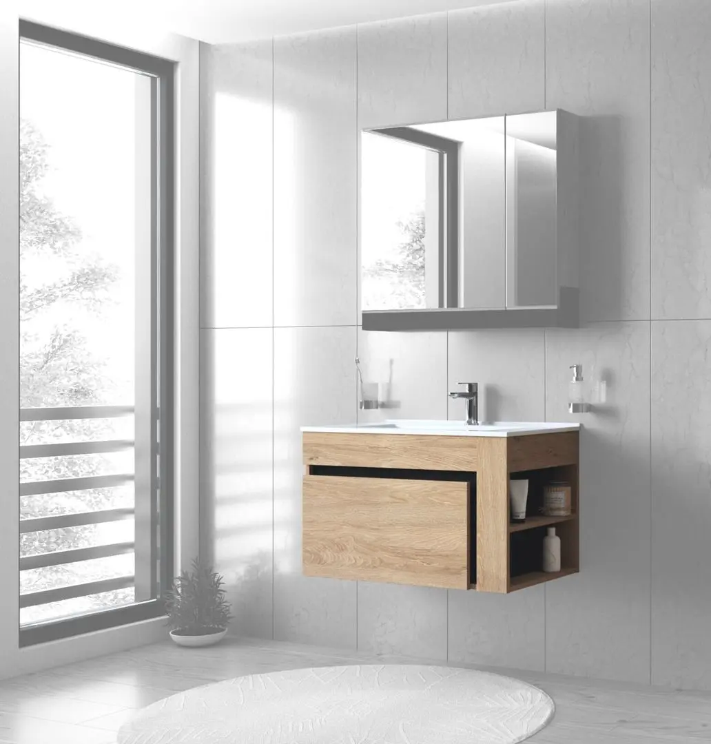 Dulap sub lavoar Halmar Duesa SU-80 (Craft Oak Gold/Black)