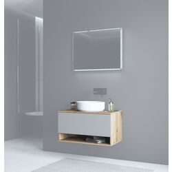 Dulap sub lavoar Halmar Aviola SU-80 (Artisan Oak/Cashmere Matt)