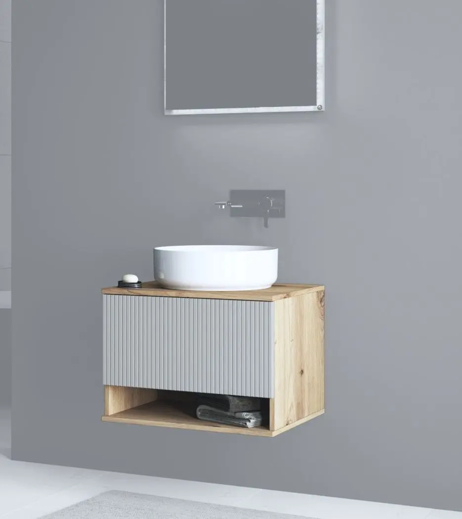 Dulap sub lavoar Halmar Avolia SU-60 (Artisan Oak/Cashmere Matt)