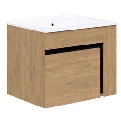 Dulap sub lavoar Halmar Duesa SU-60 (Craft Oak Gold/Black) Thumb