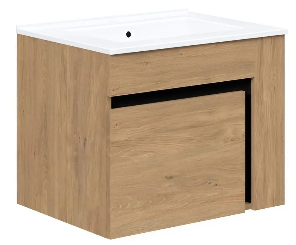 Dulap sub lavoar Halmar Duesa SU-60 (Craft Oak Gold/Black)