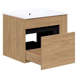 Dulap sub lavoar Halmar Duesa SU-60 (Craft Oak Gold/Black) Thumb