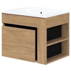 Dulap sub lavoar Halmar Duesa SU-60 (Craft Oak Gold/Black) Thumb