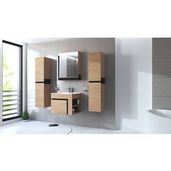 Dulap sub lavoar Halmar Duesa SU-60 (Craft Oak Gold/Black) Thumb