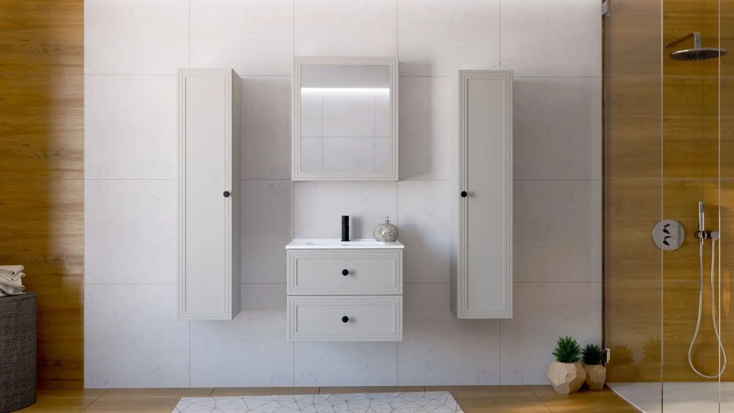 Dulap sub lavoar Halmar Toreto SU-60 (Cashmere Matt)