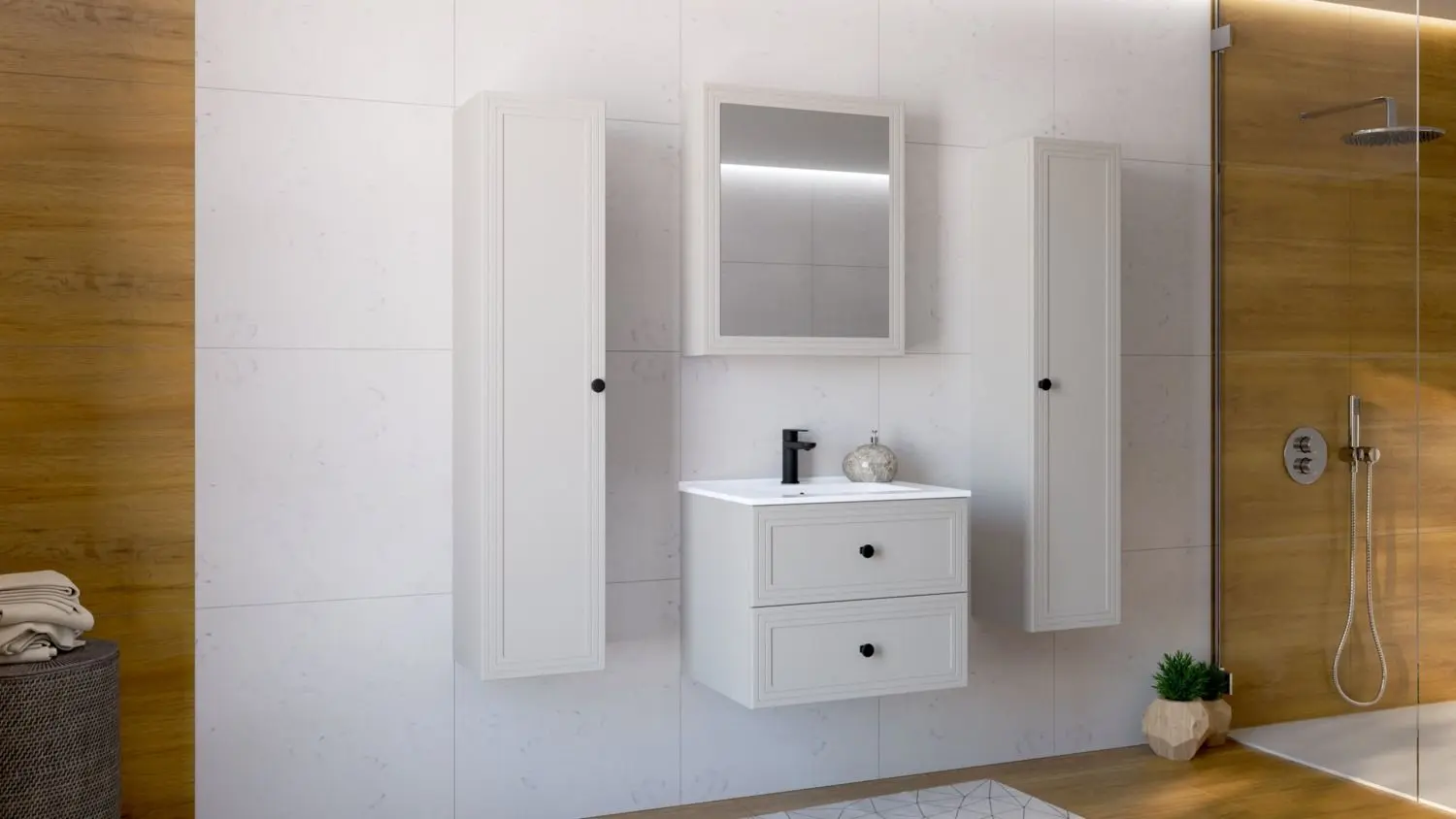 Dulap sub lavoar Halmar Toreto SU-60 (Cashmere Matt)