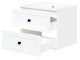 Dulap sub lavoar Halmar Toreto SU-60 (White Matt)