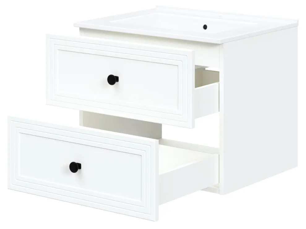 Dulap sub lavoar Halmar Toreto SU-60 (White Matt)