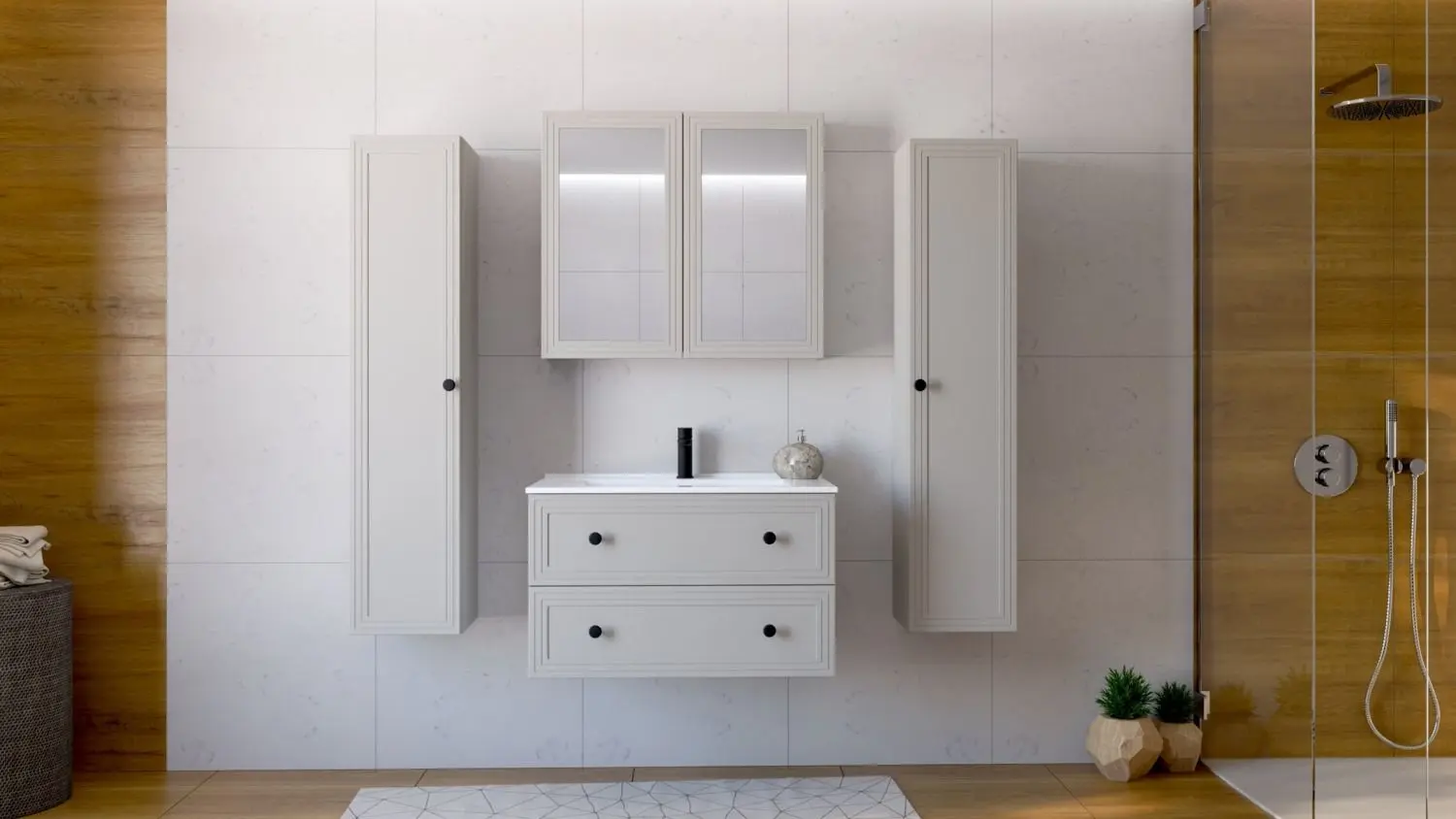 Dulap sub lavoar Halmar Toreto SU-80 (Cashmere Matt)