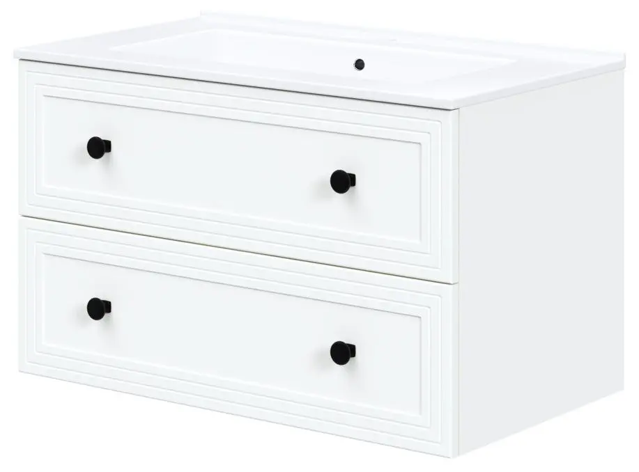 Dulap sub lavoar Halmar Toreto SU-80 (White Matt)