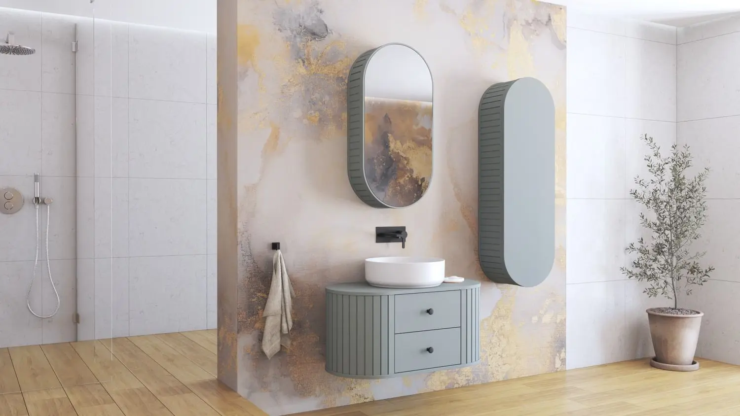 Dulap sub lavoar Halmar Venezia SU (Turquoise)