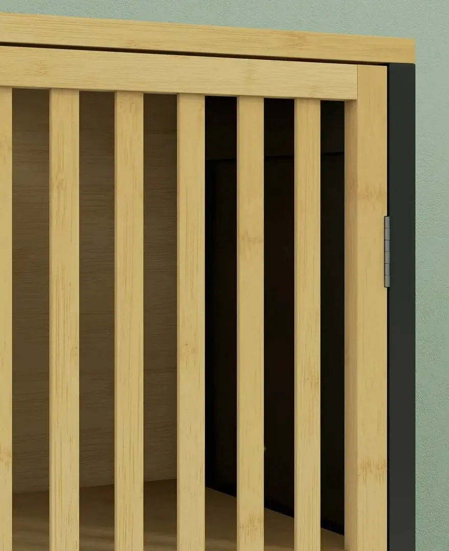 Dulap sub lavoar Homcom 834-671V00BK 60x30x70 cm (Natural/Black)