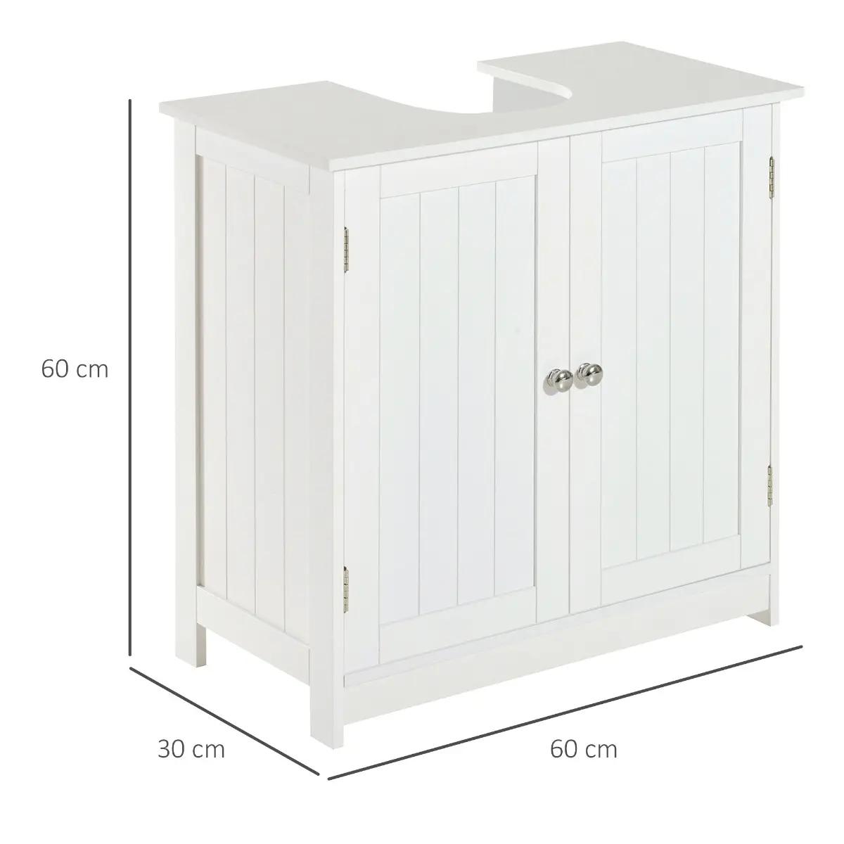 Tumba sub lavoar Homcom 834-079 (White) - 4