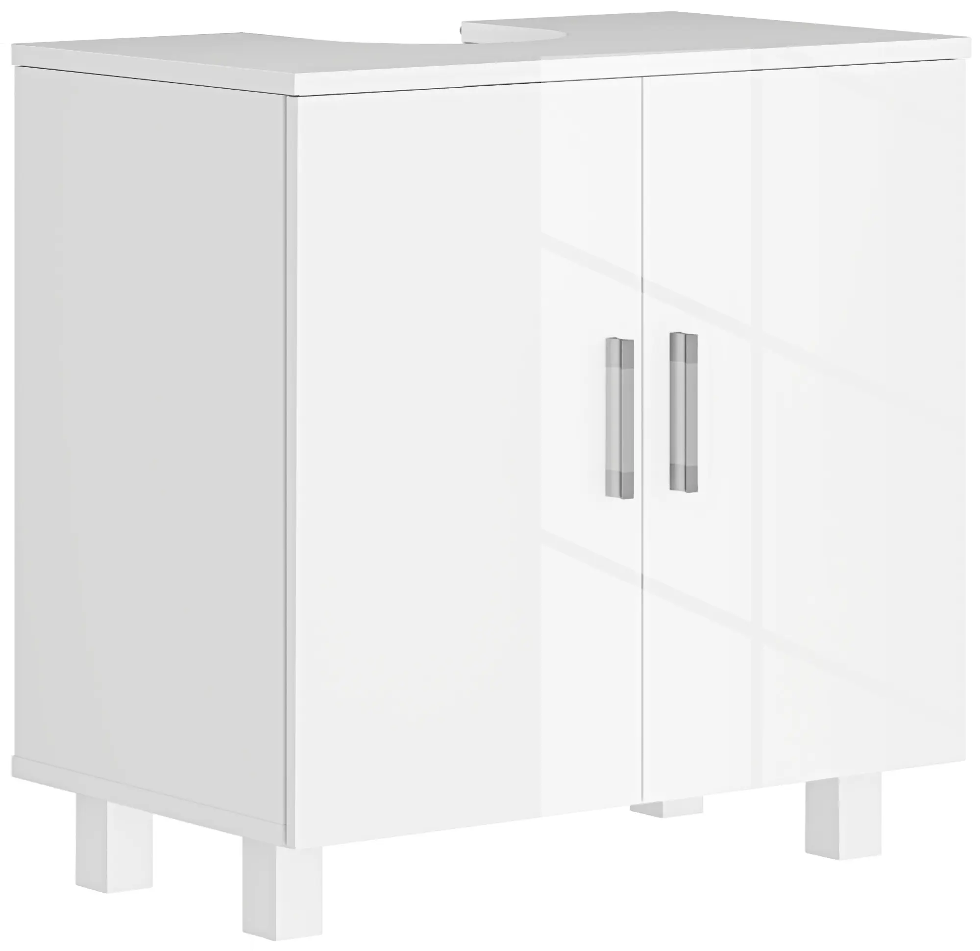 Tumba sub lavoar Homcom 834-742V00WT (White Gloss) - 2