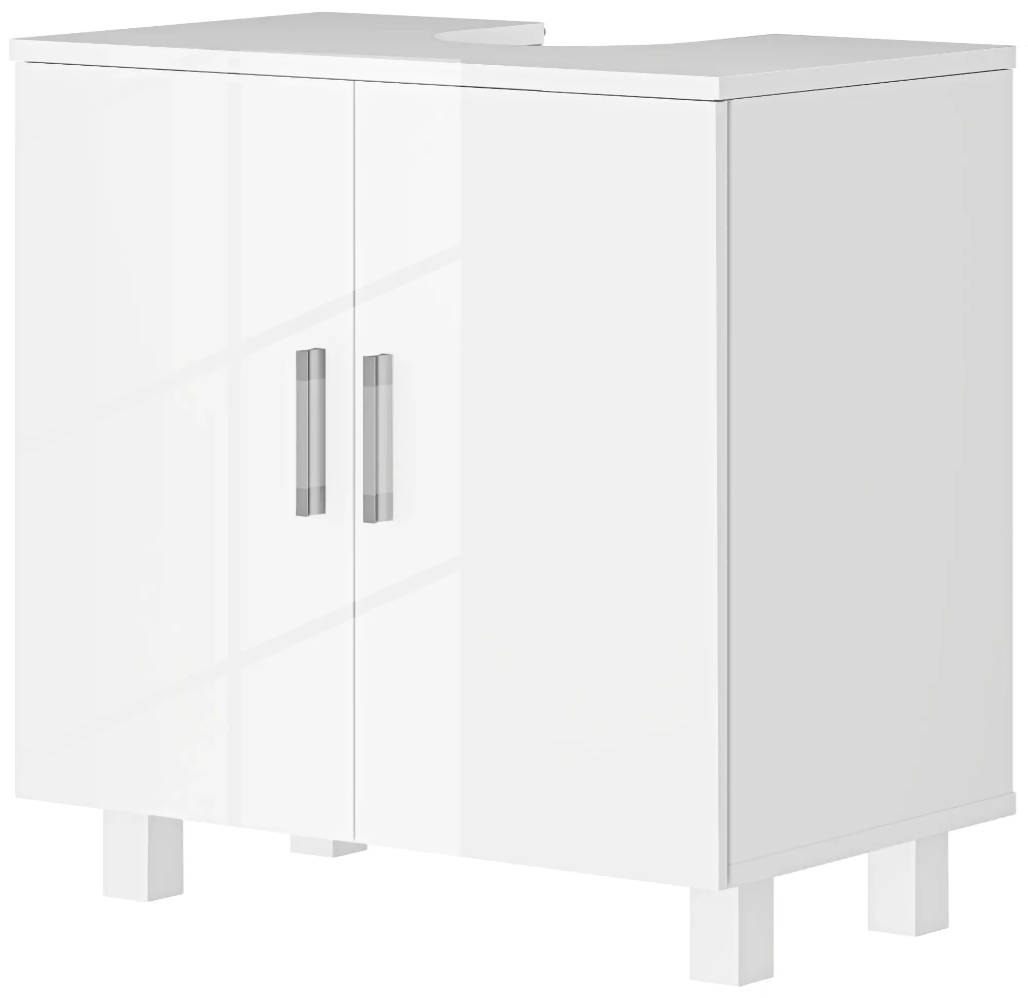 Tumba sub lavoar Homcom 834-742V00WT (White Gloss) - 3