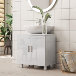 Tumba sub lavoar Homcom 834-742V00WT (White Gloss)